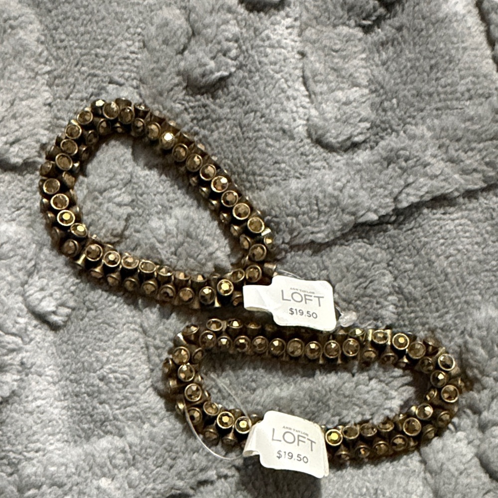 LOFT Metallic Beaded Bracelets
